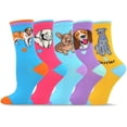 thumbnail image 2 of TeeHee Fun Novelty Dogs Cotton Crew Socks for Women and Men Multi-Pack, 2 of 6