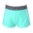 thumbnail image 2 of DPOIS Girls Athletic Quick Dry Workout Running Bottoms Active Shorts Geometric Black 4, 2 of 6