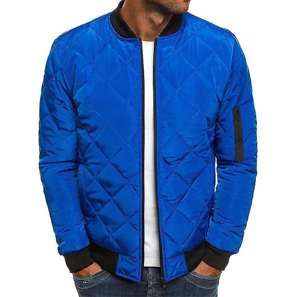 Men's Cotton Bomber Jacket Thermal Outdoor Military Flight Coat Outerwear Zip Up zhangyuxiang LED