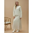 thumbnail image 4 of Textured Sweater & Flared Skirt Knit Co-Ord Set, 4 of 6