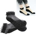 thumbnail image 2 of unbranded Calcetas De Malla Con Encaje Para Mujer Hechas De Poliéster Y Spandex Respirable, 2 of 8