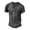 Dark Gray, variant on LRGSHF Mens Distressed Henley Shirts Short Sleeve V‑Neck Button Placket Pullover Retro Washed Casual Western Summer Streetwear Tops Brown 2XL