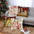 thumbnail image 2 of Merry Christmas Pillow Covers 20 x 20 Inch Nativity of Jesus Holy Night Cardinal Red Black Buffalo Plaid Throw Pillow Covers Set of 4 Xmas Tree Flower Saying Winter Holiday Cushion Case Decor, 2 of 6