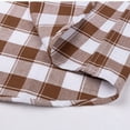 thumbnail image 3 of BiZtdJrK Long Sleeve Shirts for Men Fall Casual Button Down Plaid Shirt Vintage Checked Lightweight Work Tops with Pocket Brown L, 3 of 9