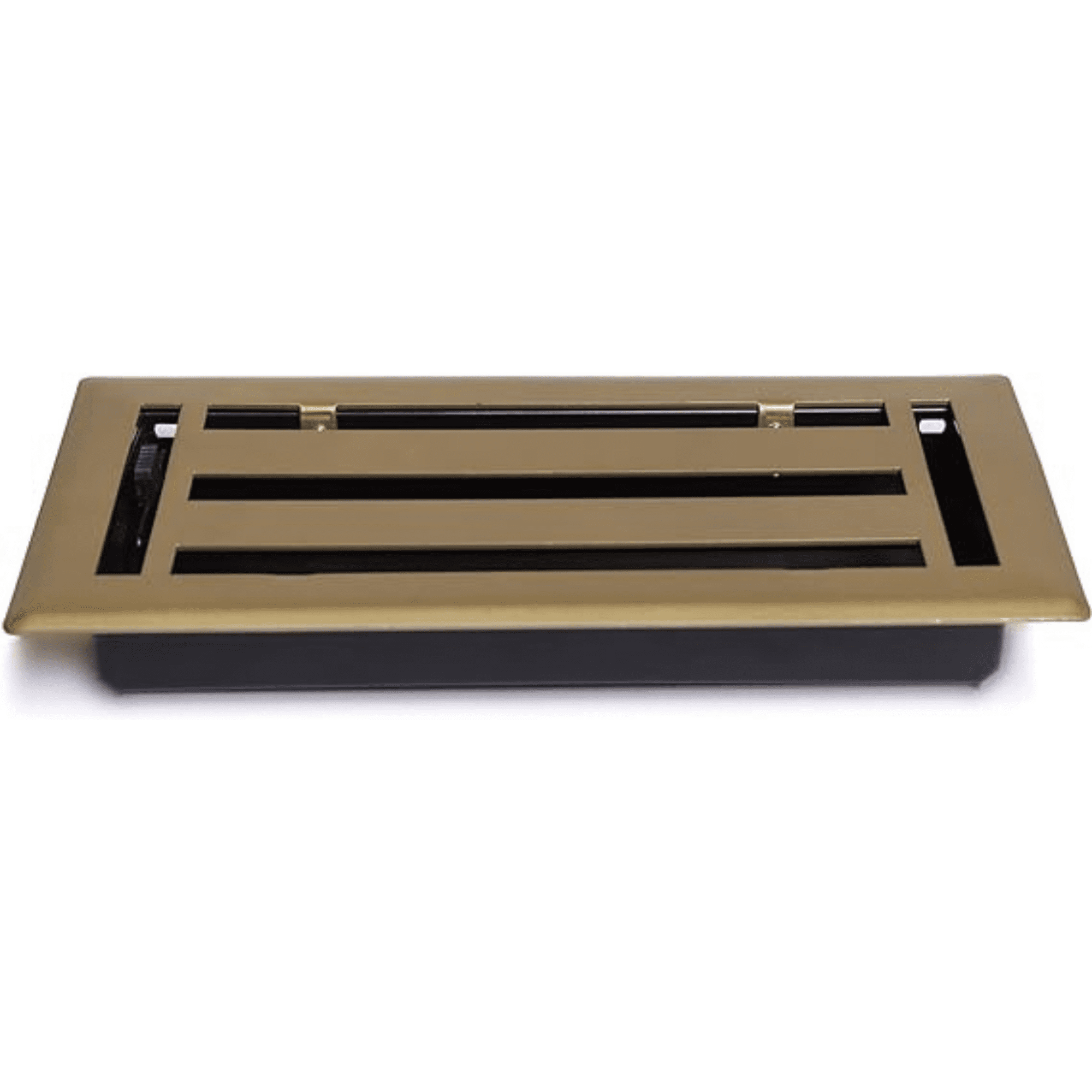 Steel Vent Cover 4"x10" All Metal Modern Floor Register By Caststo, Model- SM Express (Gold)