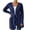 Dark Blue, variant on Arlun 2025 Fashion Belted Open Front Cardigans Long Sleeve Lightweight Layering Casual Lace up Cardigan V-Neck Long Sleeve Solid Color Soft Comfortable Long Cardigan Outwear XL