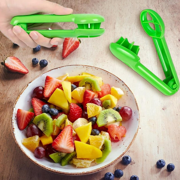 Rapid Slicer, Food Cutter, Slice Tomatoes, Grapes, Olives, Chicken, Shrimp,  Strawberries, Salads. Non-Slip Gadget Holder for Slicing All Different