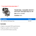 thumbnail image 2 of Throttle Body - Compatible with 2011 - 2015 Ford F-350 Super Duty 6.2L V8 2012 2013 2014, 2 of 2