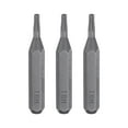 thumbnail image 1 of Uxcell 3pcs T6H Punta de destornillador Torx 5/32" Hex Magnético Estrella de 6 Puntos Acero S2, 1 of 6