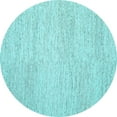 thumbnail image 1 of Ahgly Company Indoor Round Abstract Light Blue Contemporary Area Rugs, 5' Round, 1 of 4