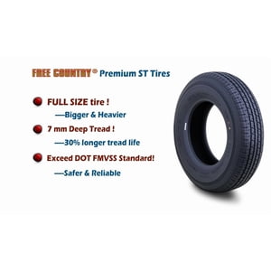 Free Country Trailer Tire ST 235/85R16 12PR Load Range F Steel Belted Radial w/Scuff Guard, Set 2 Sansujyuku sansujyuku.com
