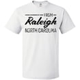 thumbnail image 3 of Inktastic From Raleigh North Carolina in Black Distressed Text T-Shirt, 3 of 5