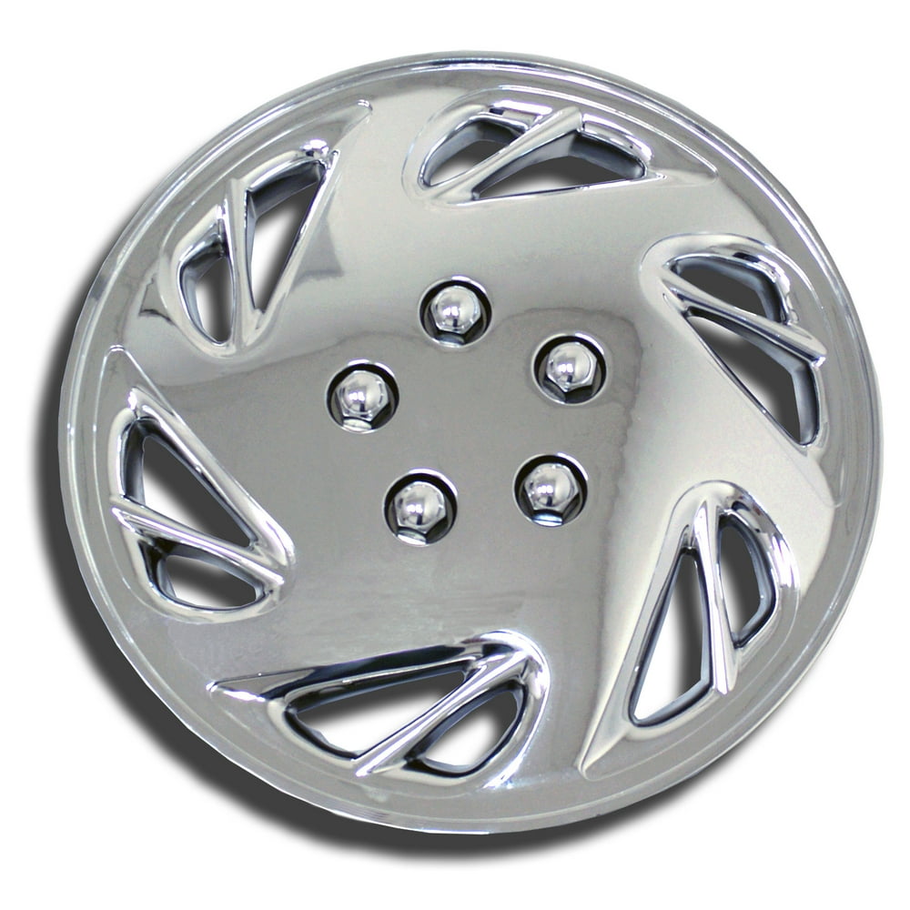 Set of 4 Chrome Finish Hubcaps 15" WSC054C15 Hub Caps Wheel Skin