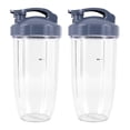 thumbnail image 1 of Tasses de Remplacement 32Oz avec Couvercle Rabattable pour Mixeur 600W et Pro 900W (Lot de 2), 1 of 8