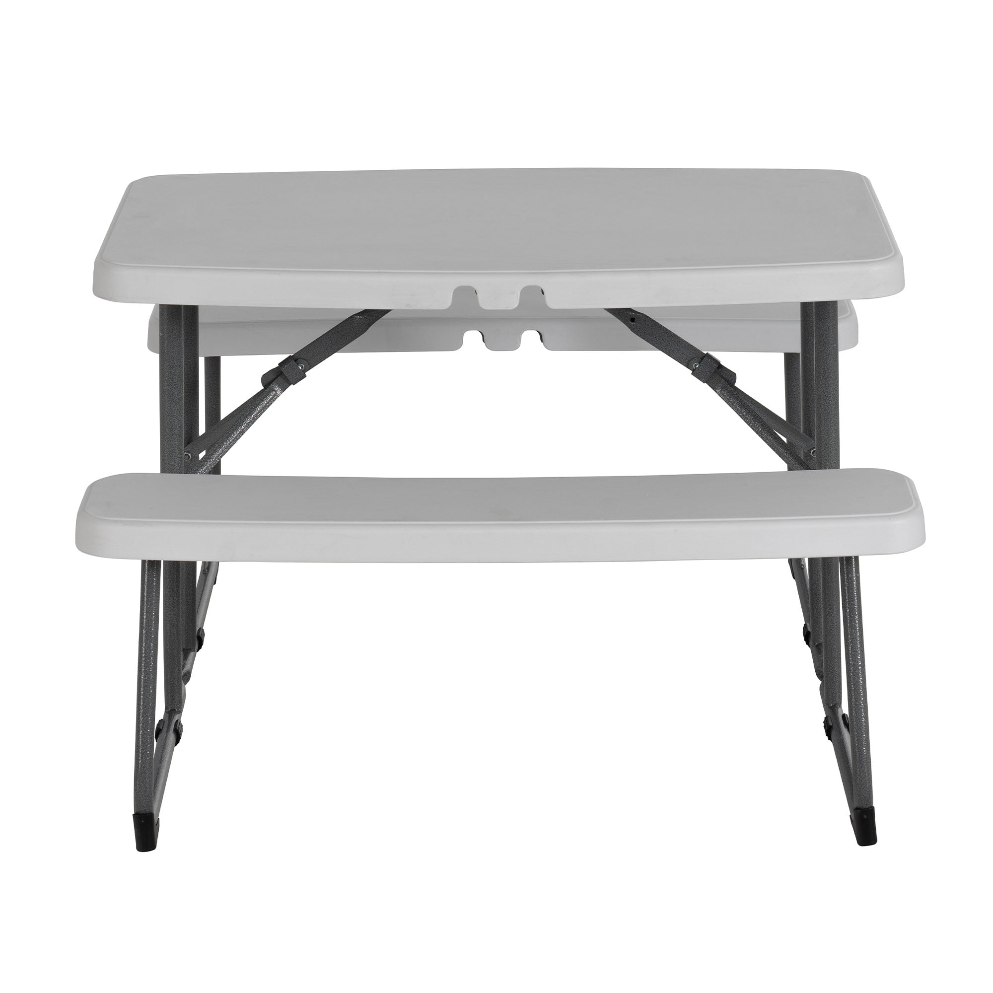 Peakform Rectangular Folding Picnic Table - 2 Benches - 37.8