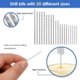 thumbnail image 6 of Pin Vise Hand Drill Set High Speed Steel Twist Drill Bits with Mini Pin Vise and Box Imperial Micro Drill Bit Set for Woodworking Drilling Home and Electronic Repairing, 6 of 9
