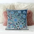 thumbnail image 4 of Glory of Flowers Peacock Indoor/Outdoor Pillow with Removable Cover in Blue Light Green White26x26, 4 of 5