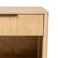thumbnail image 5 of Benjara Noe Celia 32" Nightstand- 1 Drawer- Shelf- Metal- Natural Solid Wood, 5 of 6