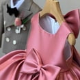 thumbnail image 4 of EnJoCho Flower Girls Dress Wedding Pageant Satin Formal Dresses Toddler Birthday Party Princess Ball Gown Tutu Dress Kids Princess Dress Ruffle Sleeve Girls, 4 of 4