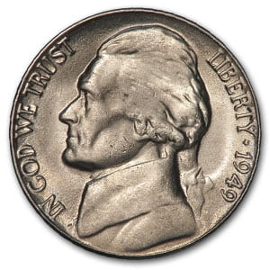 Jefferson Nickel Bu Roll - 1949-D Jefferson Nickel BU