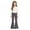 a-Grey, variant on LRen Girls Bell Bottom Jeans with Adjustable Waist Gradient Straight Leg High Waisted Bootcut Bell Bottoms with Pockets Flare Leg Loose Long Trousers for Big Kids Age 7-8 Years