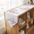 thumbnail image 4 of Pink Cherry Blossom Table Runner Linen Burlap Table Runner 70 Inches Long Spring Branches Floral Watercolor Dresser Scarves for Kitchen Island Coffee Dining Party Wedding Holiday Decor 13"x70", 4 of 8