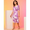 thumbnail image 2 of Globus Women Floral Printed Smocked A Line Midi Dress, 2 of 5