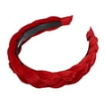 thumbnail image 1 of Diademas anchas sólidas, moda antideslizante, aro rojo para el cabello, 1.18 pulgadas de ancho, para mujeres niñas, 1 of 7