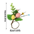 thumbnail image 3 of Eolstice Spring Colored Berries Easter Eggs Napkin Ring, Europe and The United States Simpler Hotel Home Decoration, Napkin Ring for Dining Table Settings, Meals, Parties(I), 3 of 6