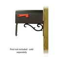 thumbnail image 4 of Titan Aluminum Curbside Mailbox with Sorrento front single mailbox mounting bracket, 4 of 7