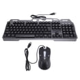 thumbnail image 1 of USB Wired Keyboard and Mouse Set, 1200DPI Fast Response RGB Light Wired Keyboard and Mouse Set  for Computer, 1 of 7
