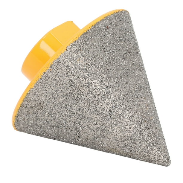 Broca de Biselado para Biselado, Tecnología de Soldadoura Fuerte al Vacio, Grano 80 para Granito, Mármol y Cerámica Con Ángulo de 60 Grados