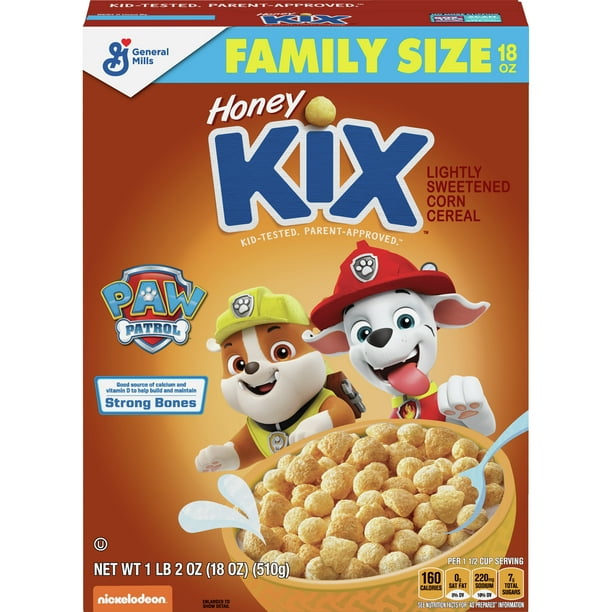 Honey Kix PAW Patrol, Cereal, with Whole Grain, 18 oz