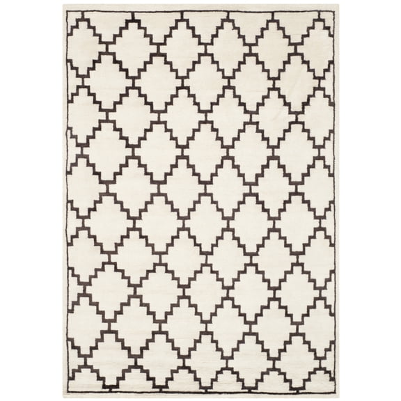 SAFAVIEH Mosaic Frosina Geometric Area Rug, Beige/Charcoal, 5' x 8'