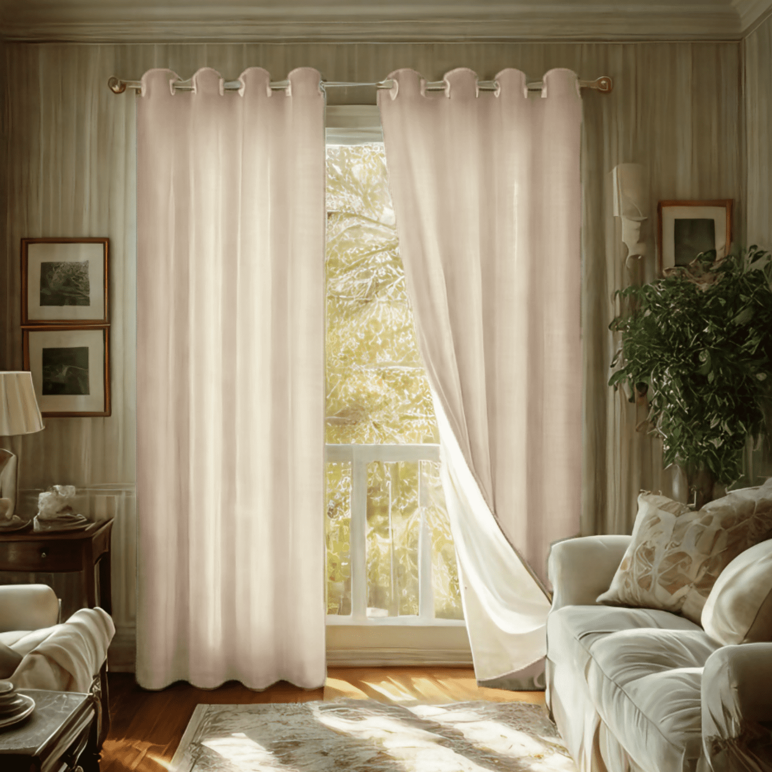 100% Blackout Velvet Curtains with Grommet, Thermal Insulated Super Soft Privacy Noise Reducing Velvet Curtains for Bedroom, 2 Panels