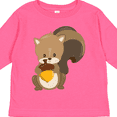 thumbnail image 4 of Inktastic Cute Woodland Animal Squirrel Boys or Girls Long Sleeve Toddler T-Shirt, 4 of 5