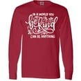 thumbnail image 3 of Inktastic Inspirational Quote in a World You Can Be Anything Be Kind Long Sleeve T-Shirt, 3 of 5