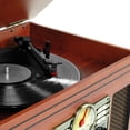 thumbnail image 3 of Victrola 6-in-1 Nostalgic Bluetooth Record Player with 3-Speed Turntable with CD and Cassette, Maghony, 3 of 11
