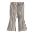 thumbnail image 3 of Tiijoy Infant Girls Flared Pants High Waisted Stretch Slit Pull On Pants, Sizes 18-24M, 3 of 4