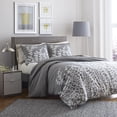 thumbnail image 1 of City Scene - King Duvet Cover Set, Cotton Bedding With Matching Shams, Softens With Each Wash (Branches Grey, King), 1 of 5
