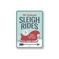 thumbnail image 2 of Sleigh Rides Arrow Novelty Decor, Metal Wall Sign - 10x14 Inches, 2 of 4