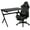 Gray, variant on Flash Furniture Optis Black Gaming Desk and Red/Black Footrest Reclining Gaming Chair Set with Cup Holder, Headphone Hook & 2 Wire Management Holes