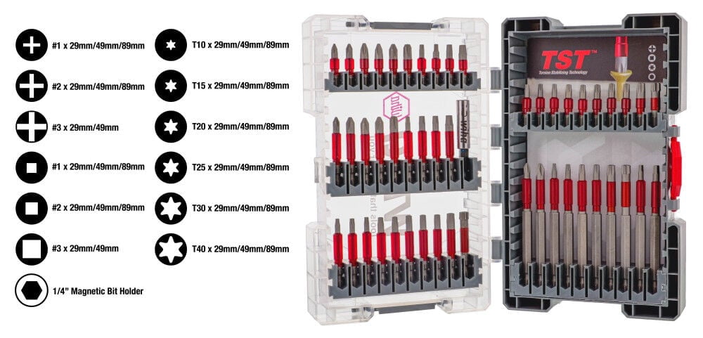 Wiha 50 Piece Maxxtor Impact Bit Set