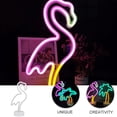 thumbnail image 4 of Shisuyan Flamingo Led Neon Light Nordic Style Multicolor Electronic Components 1 Pcs 5.1x3.9x12.9in, 4 of 8