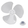 thumbnail image 2 of 12\" Plastic Fan Blade 3 Leaves for Standing Pedestal Floor Wall / Table Fanner, 2 of 8