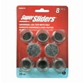 thumbnail image 1 of Super Sliders Universal Clear Leg Tips with Felt 8pcs, 1 of 9