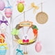 thumbnail image 5 of CaiYueKe Easter Spring Bunny Carrot Wall Hanging Door Decor Handmade Flax Wreath with Bell Home Holiday Party Ornament Decoration for Room Nursery Festival Celebration Gift, 5 of 7