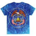 thumbnail image 2 of Utah Vintage Distressed State Flag All Over Youth T Shirt Multi YXL, 2 of 2