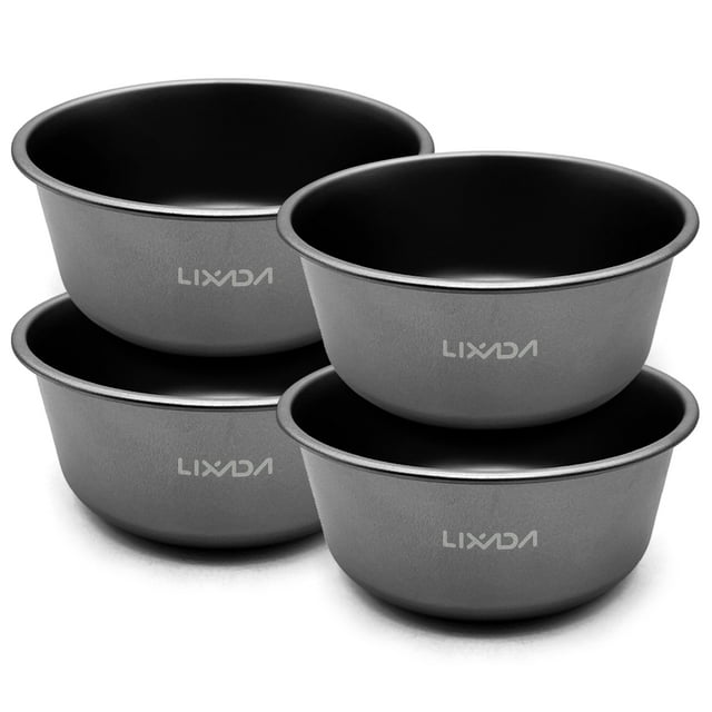 4 Pcs Bol de Pique-Nique Extérieur Pur Ti Vaisselle Portable Camping Voyage