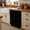 Black, variant on Black Cabinet Curtains for Kitchen 32"W x 55"L, Solid Color Pantry Curtain Skirt Magic Tape Short Curtains Decor Privacy Panel for Utility Closet Bathroom